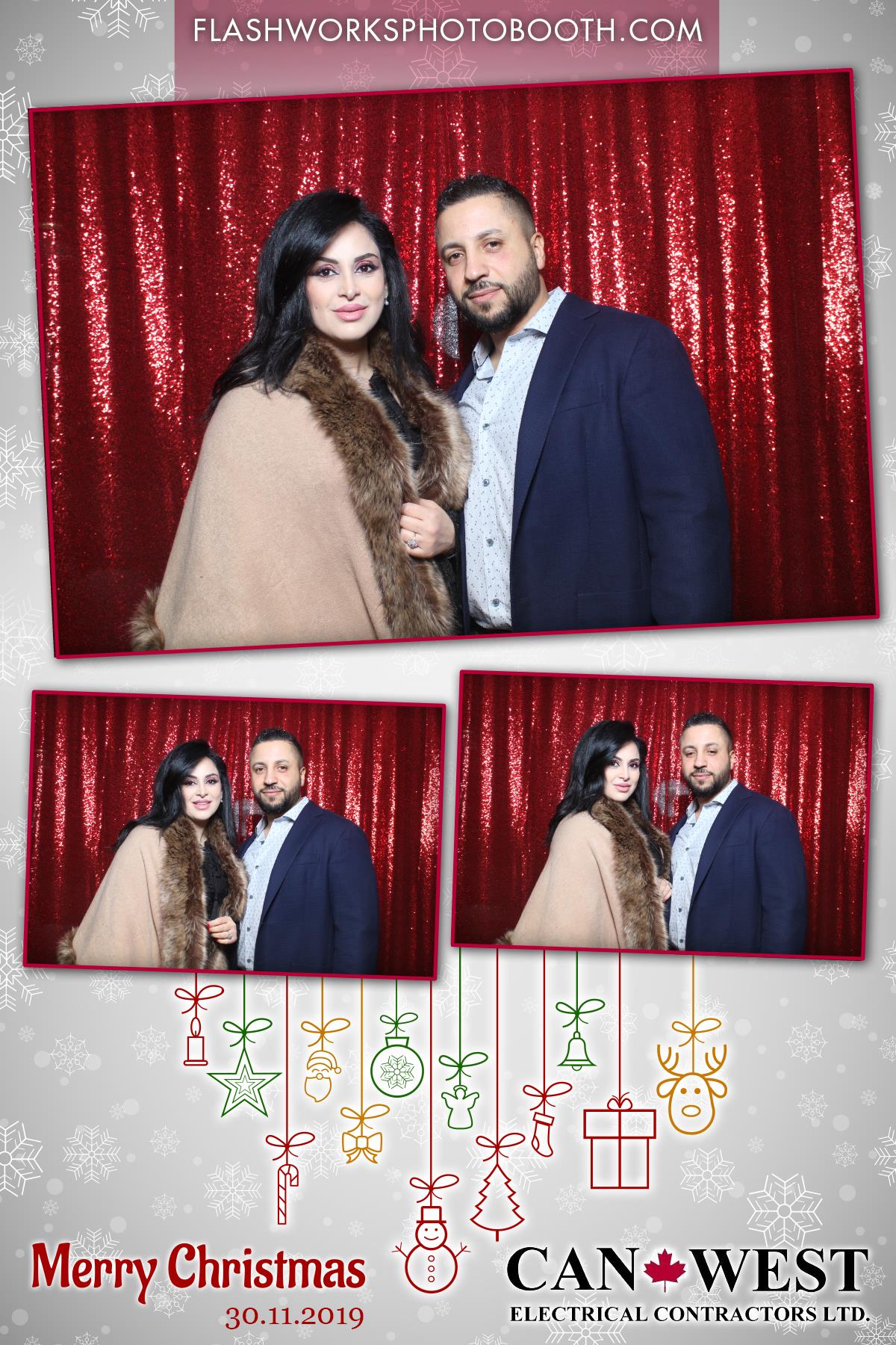 Can West Christmas Party | View more photos from the event at gallery.flashworksphotobooth.com/u/FlashworksPhotoboothInc/Can-West-Christmas-Party